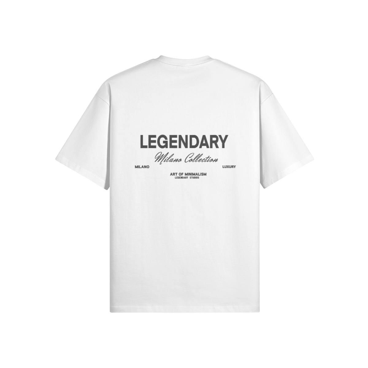 MONOCHROME BLANC 'MILANO' LUXURY LABEL TEE