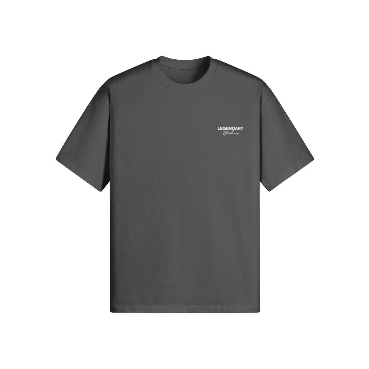 GRAPHITE GRAY 'MILANO' LUXURY LABEL TEE