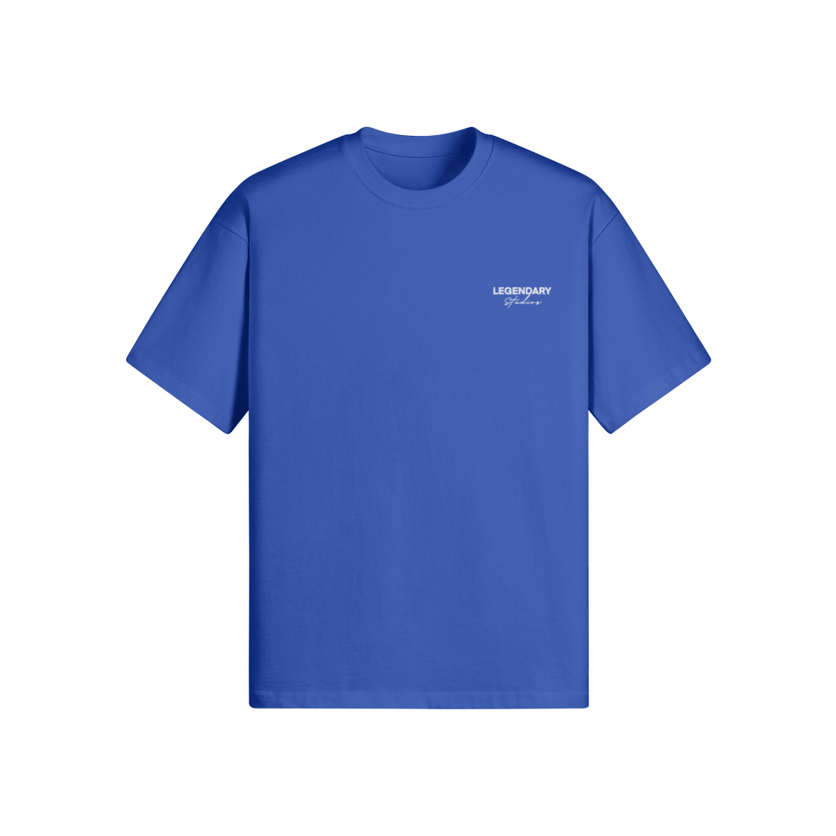 COBALT BLUE 'MILANO' LUXURY LABEL TEE