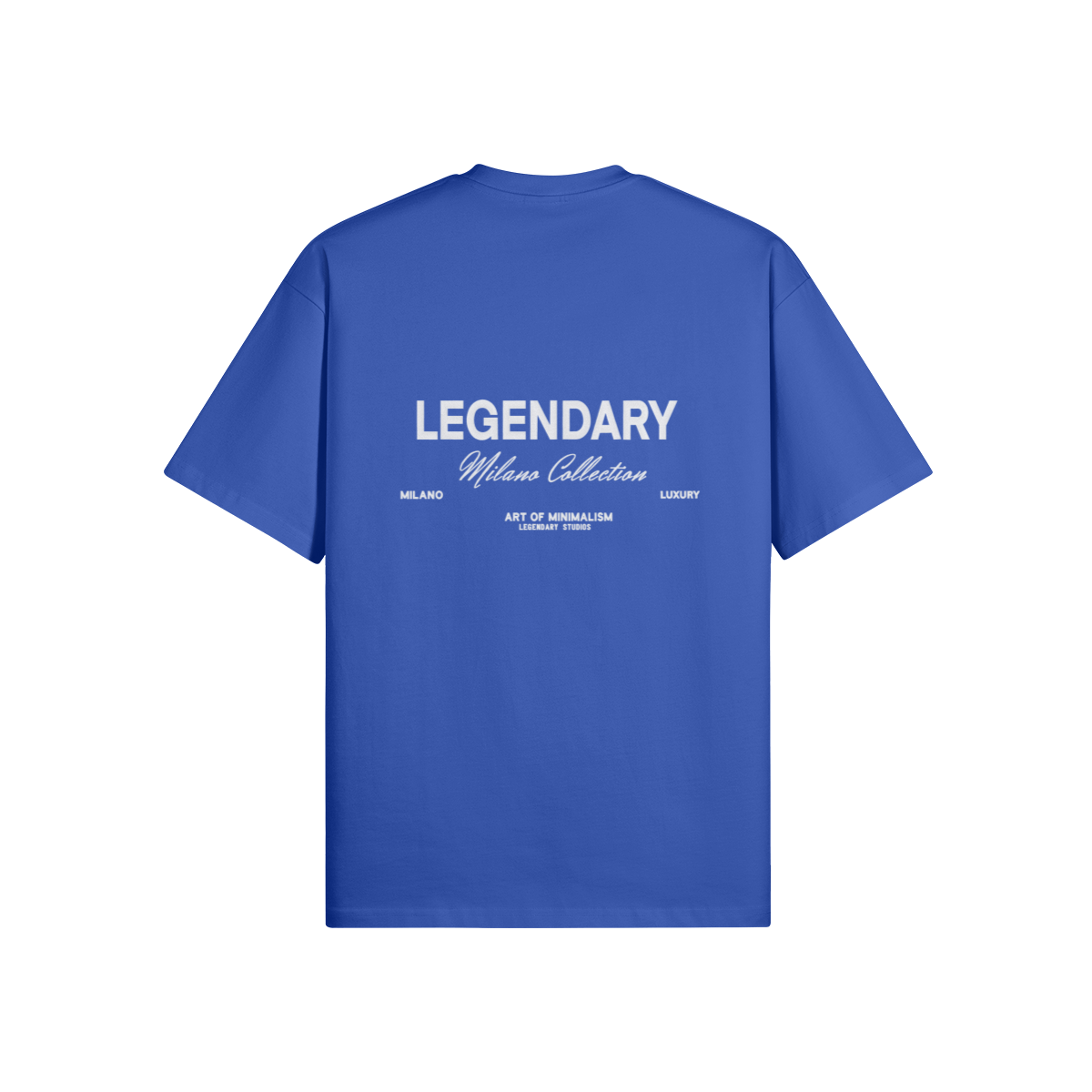 COBALT BLUE 'MILANO' LUXURY LABEL TEE