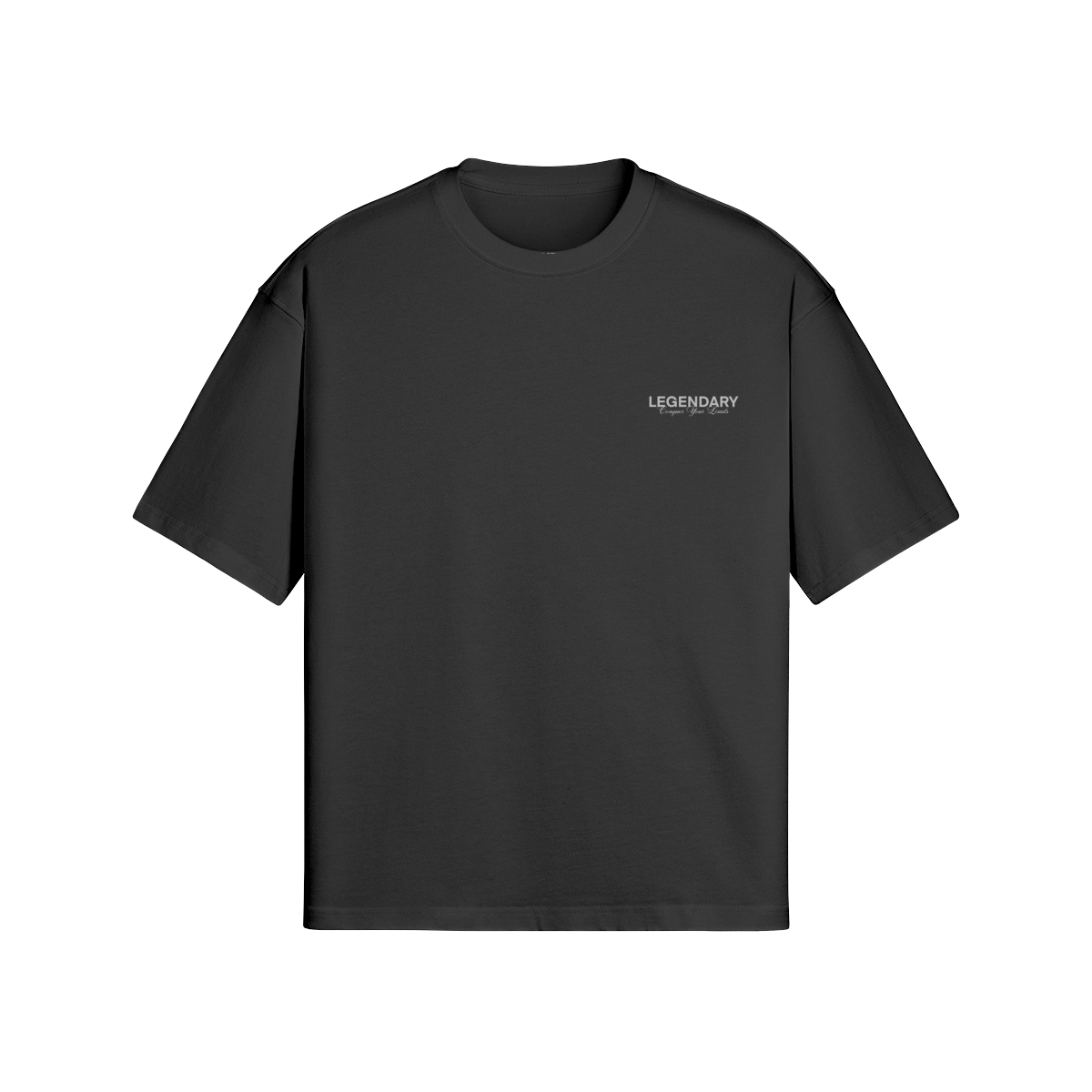 SABLE BLACK 'TRIUMPH COMPETITION' BOXY TEE
