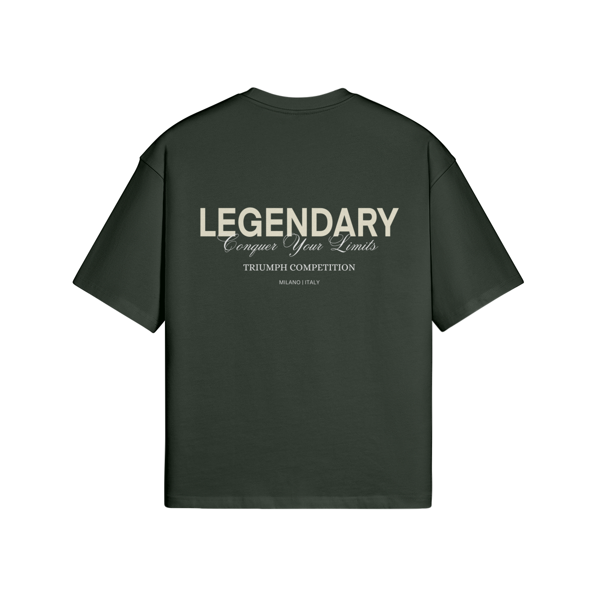 SEQUOIA GREEN 'TRIUMPH COMPETITION' BOXY TEE