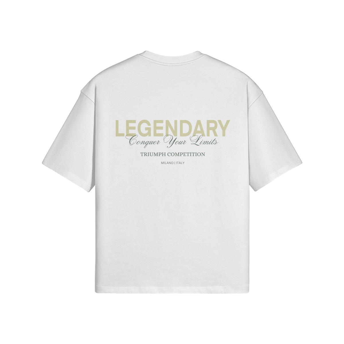 SABLE WHITE 'TRIUMPH COMPETITION' BOXY TEE