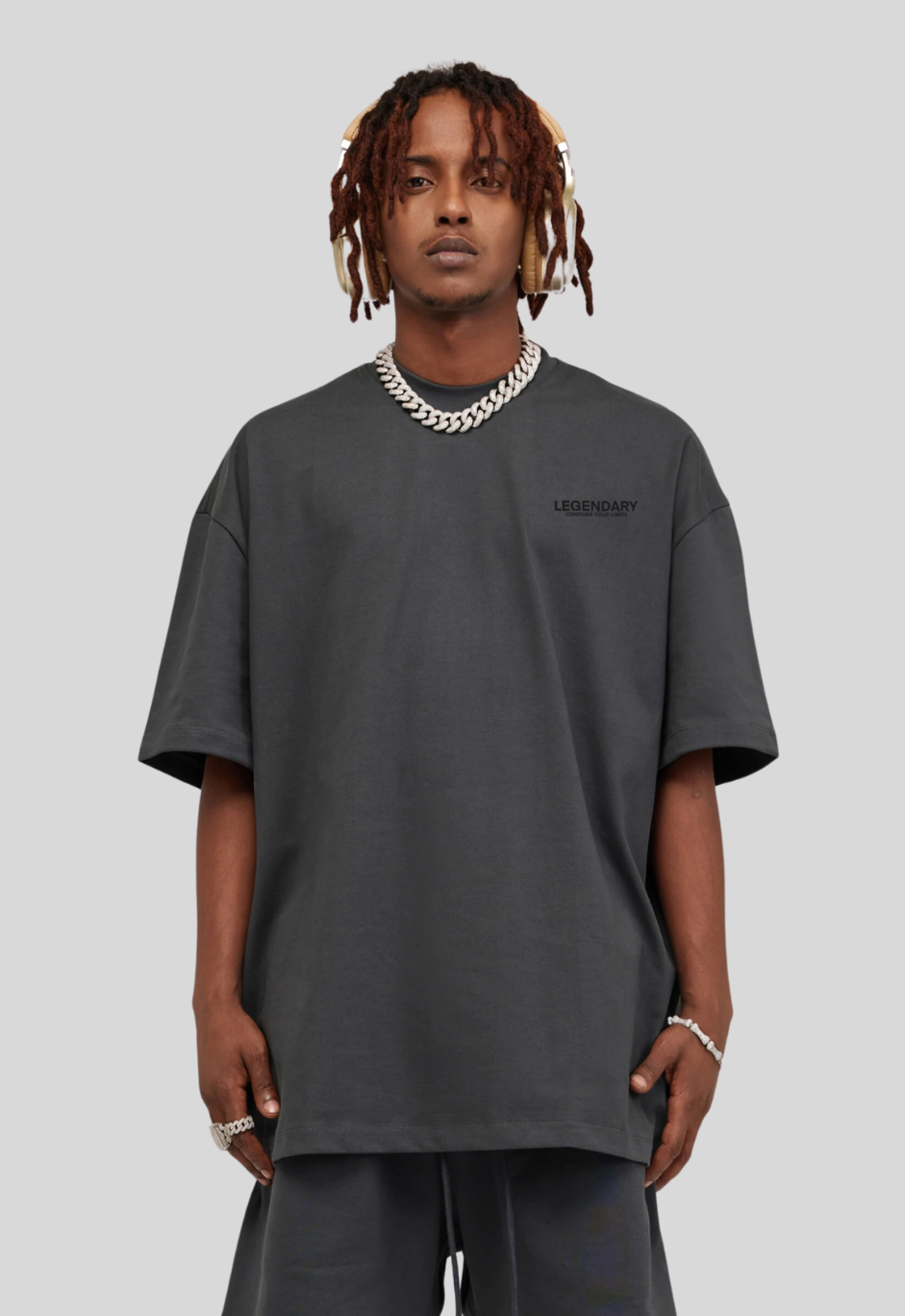 CARBON GRAY STAPLE T-SHIRT