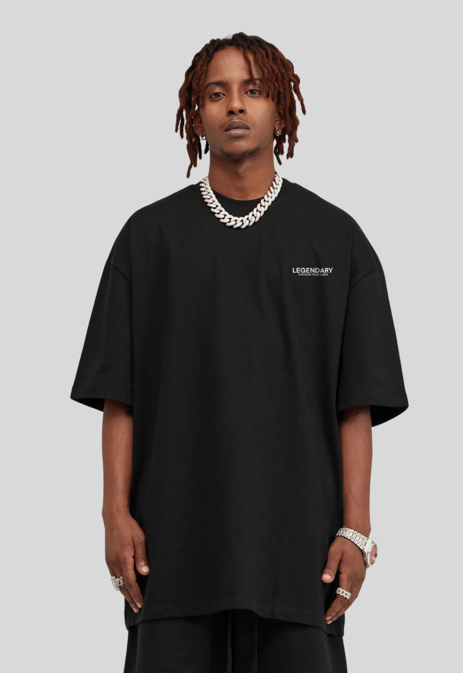 BLACK STAPLE T-SHIRT