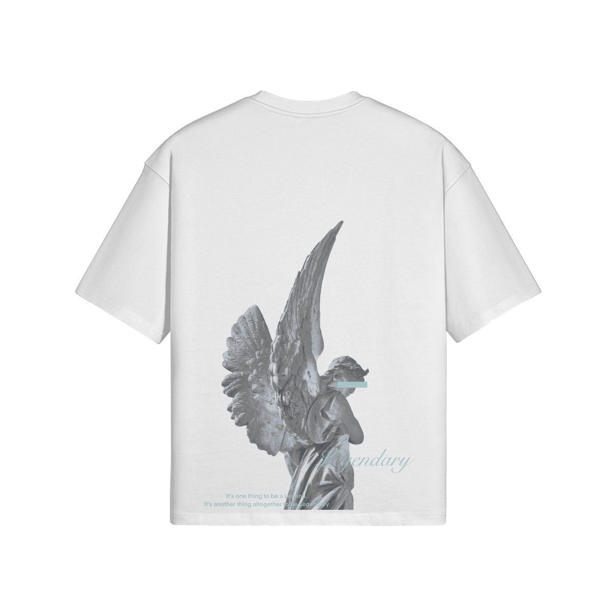 WHITE ANGELIC BOXY T-SHIRT