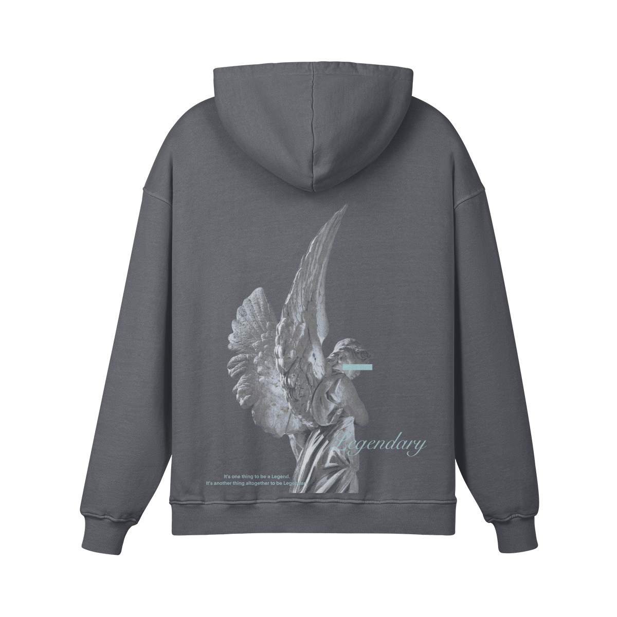 CARBON GRAY "ANGELIC" HOODIE