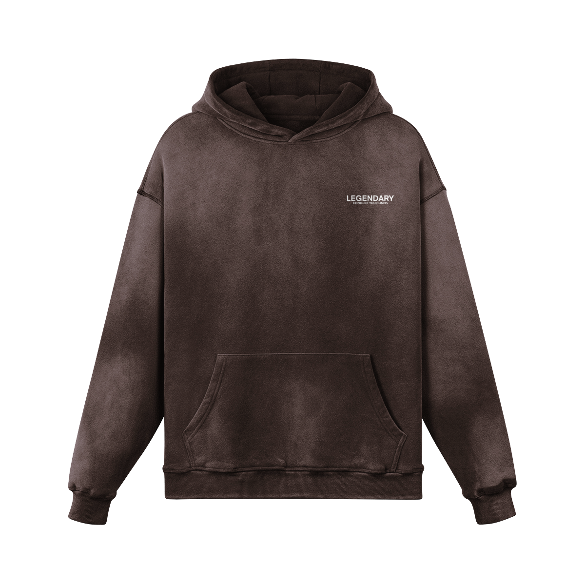 DUSK BROWN CYL STAPLE SUN FADED HOODIE