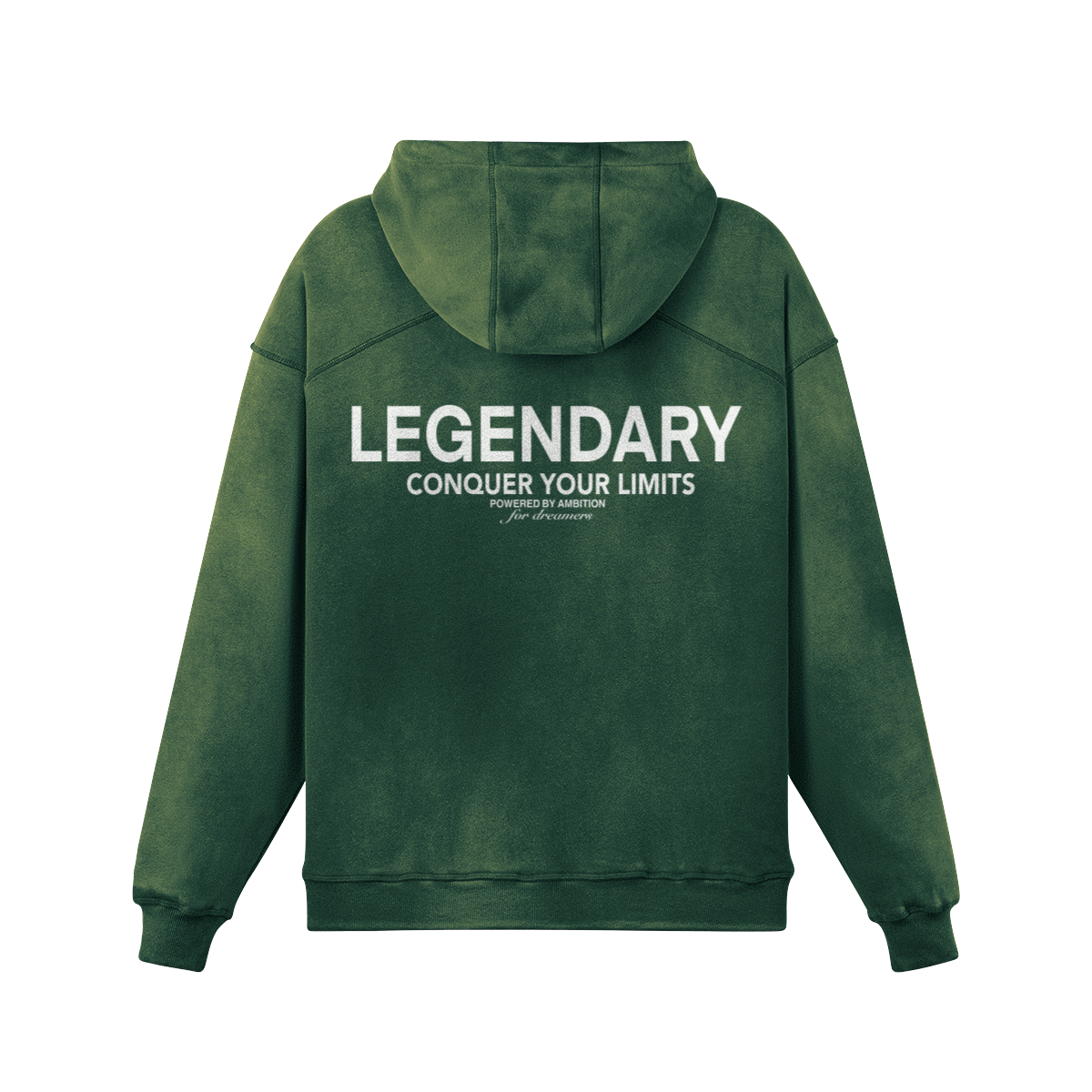 MALACHITE GREEN CYL STAPLE SUN FADED HOODIE