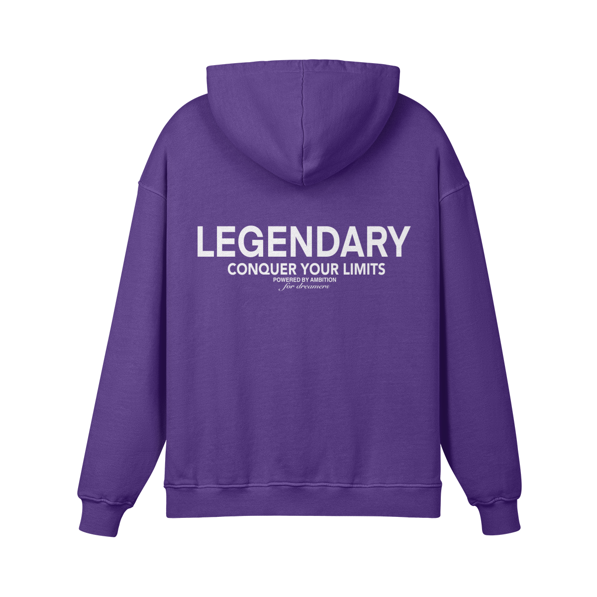 PURPLE STAPLE OVERSIZED HOODIE