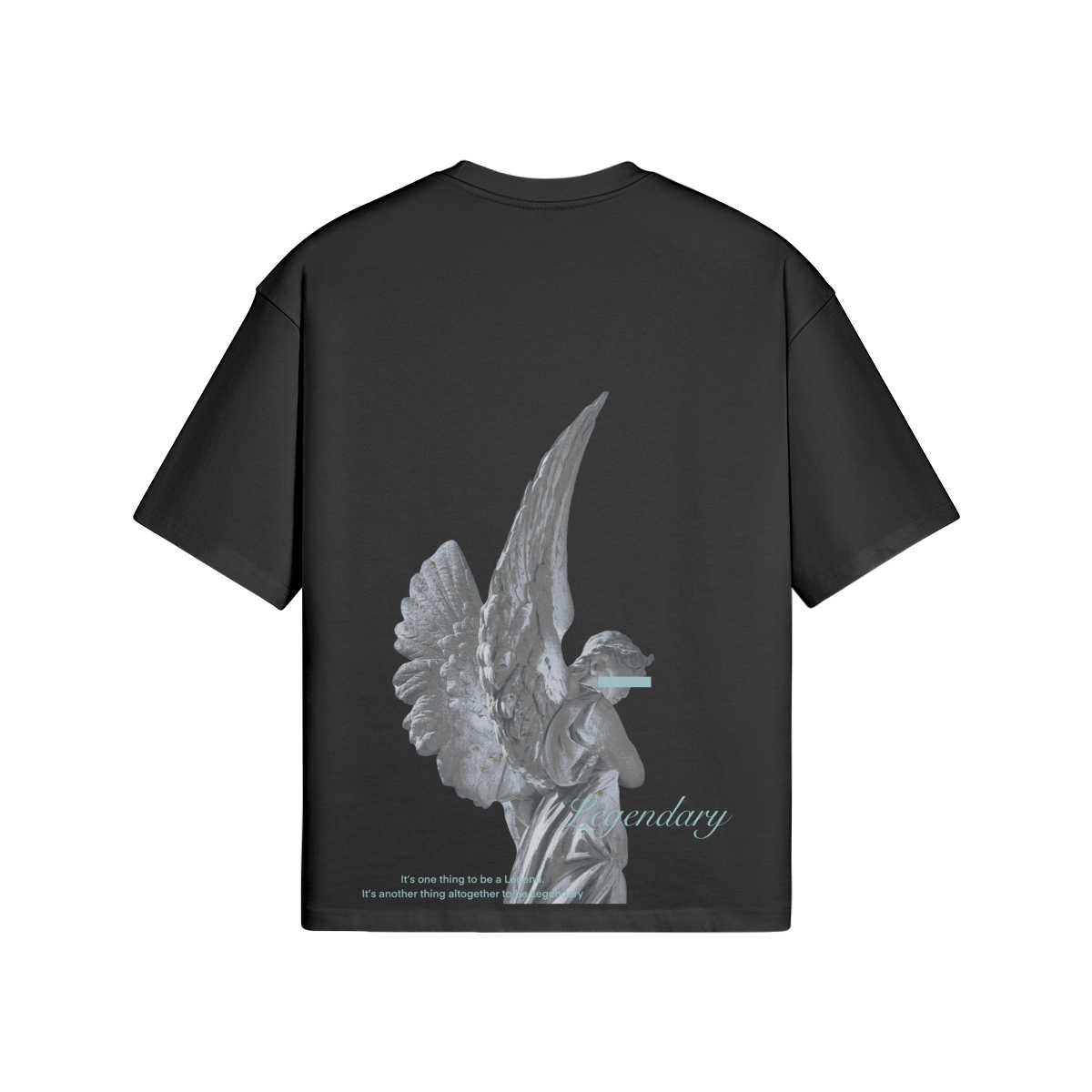 BLACK ANGELIC BOXY T-SHIRT