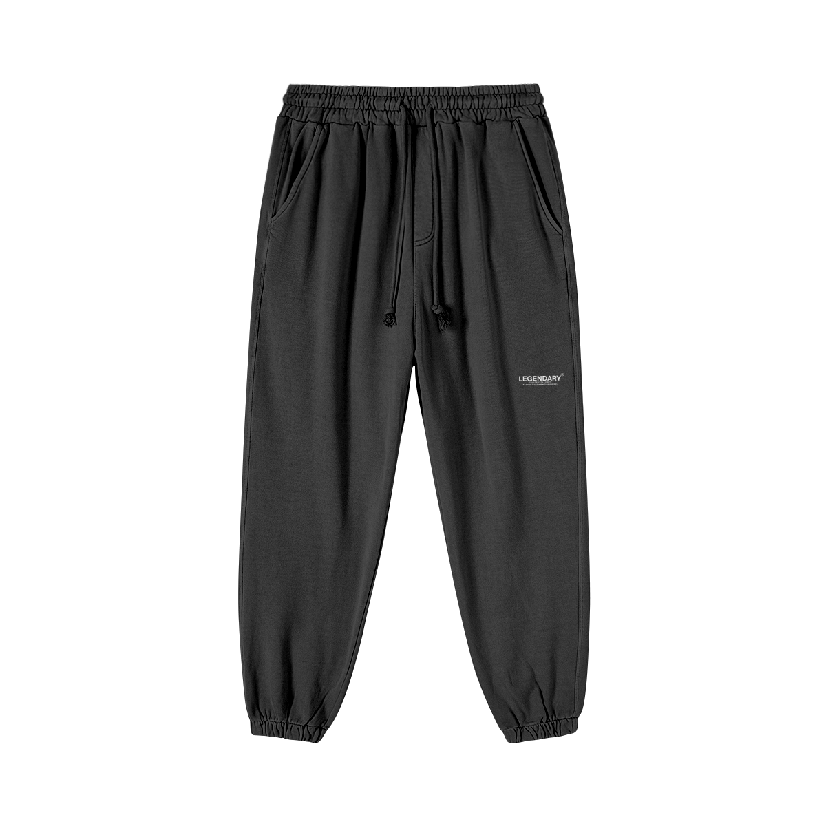 BLACK VINTAGE BAGGY SWEAT PANTS